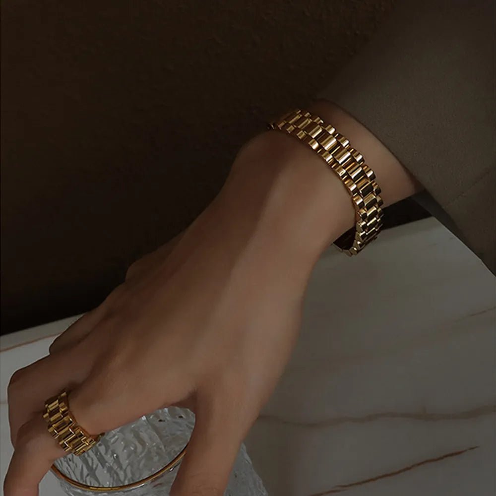 Titanium Steel Chain Bracelet - Oneira Fashions