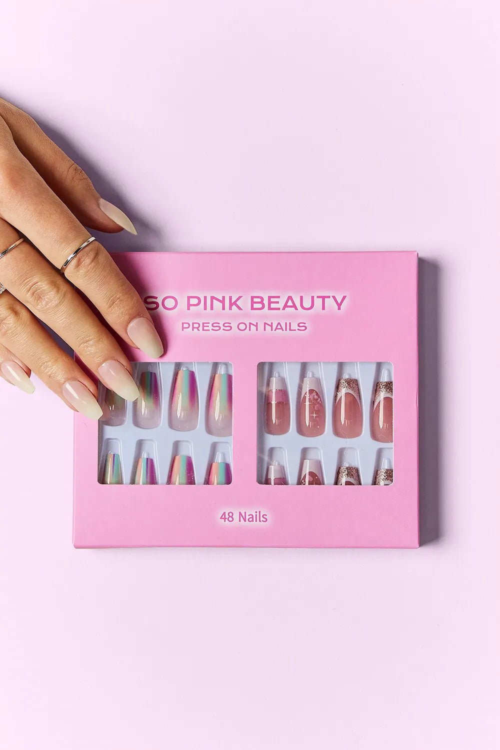 SO PINK BEAUTY Press On Nails 2 Packs - Oneira Fashions