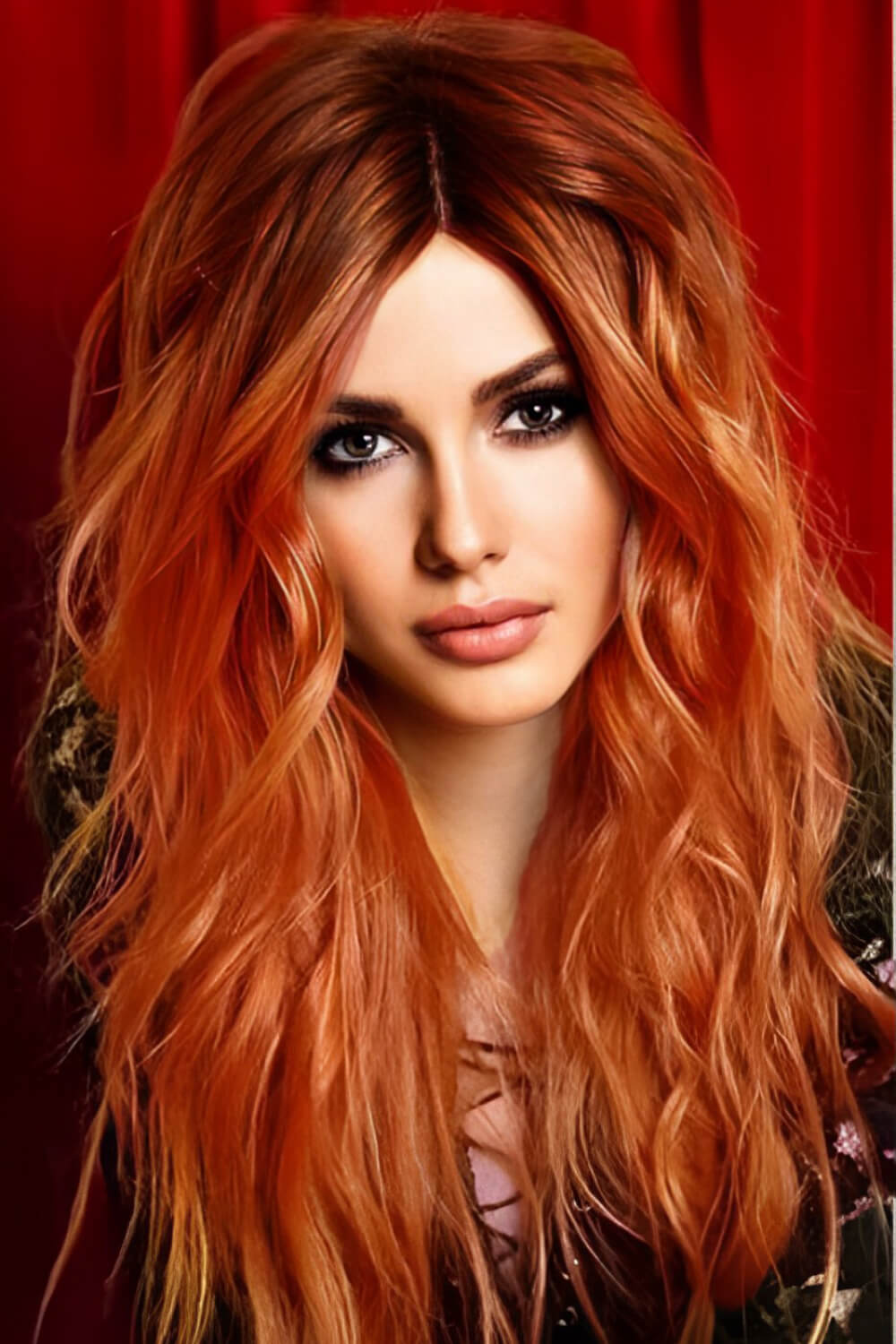 13*2" Lace Front Wigs Synthetic Long Wave 24" 150% Density - Oneira Fashions