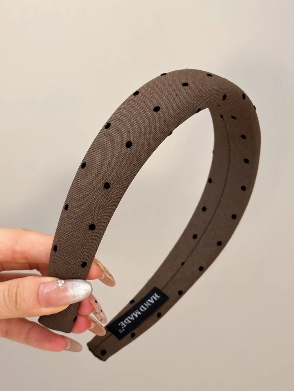 Polka Dot Polyester Wide Headband - Oneira Fashions
