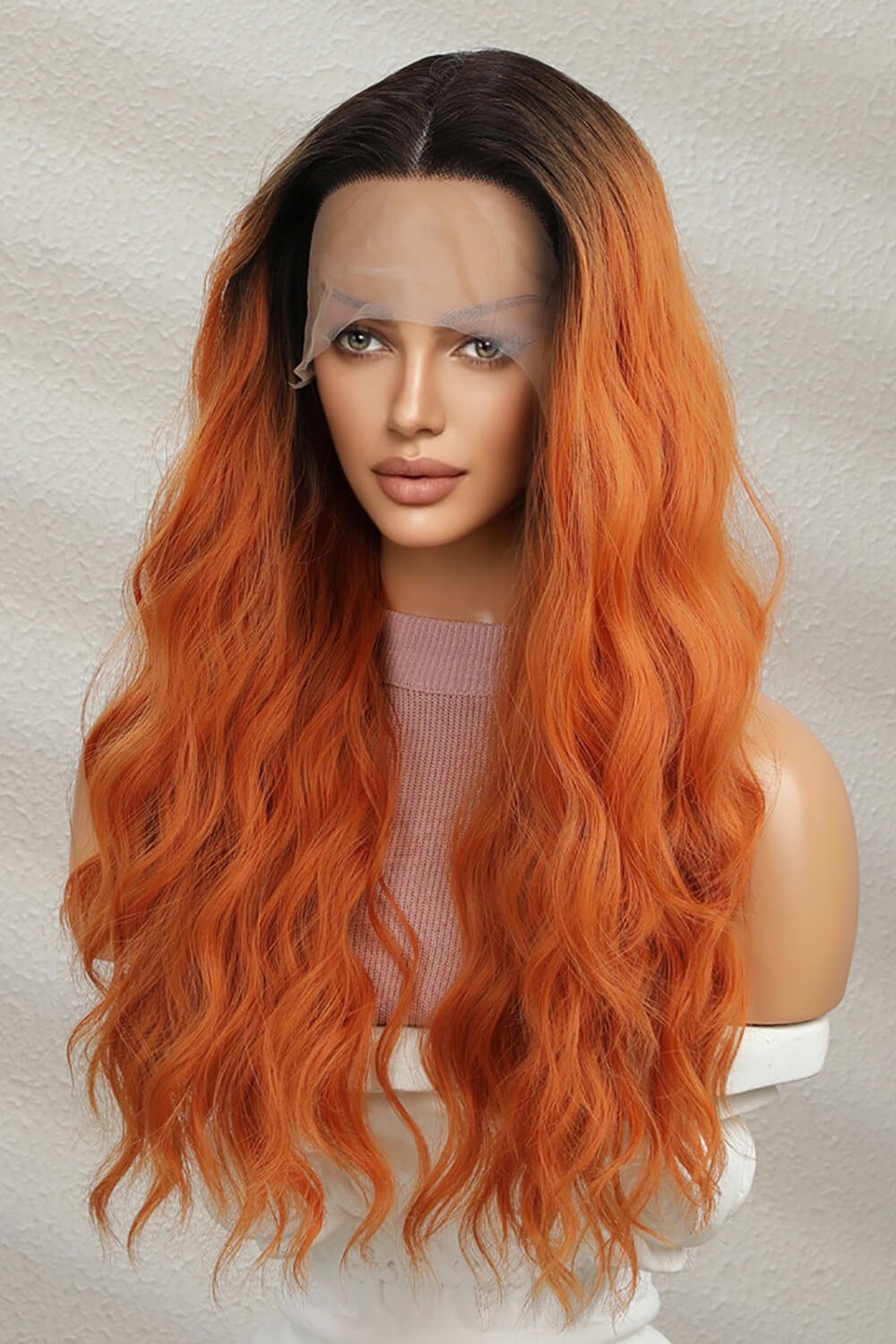 13*2" Lace Front Wigs Synthetic Long Wave 24" 150% Density - Oneira Fashions