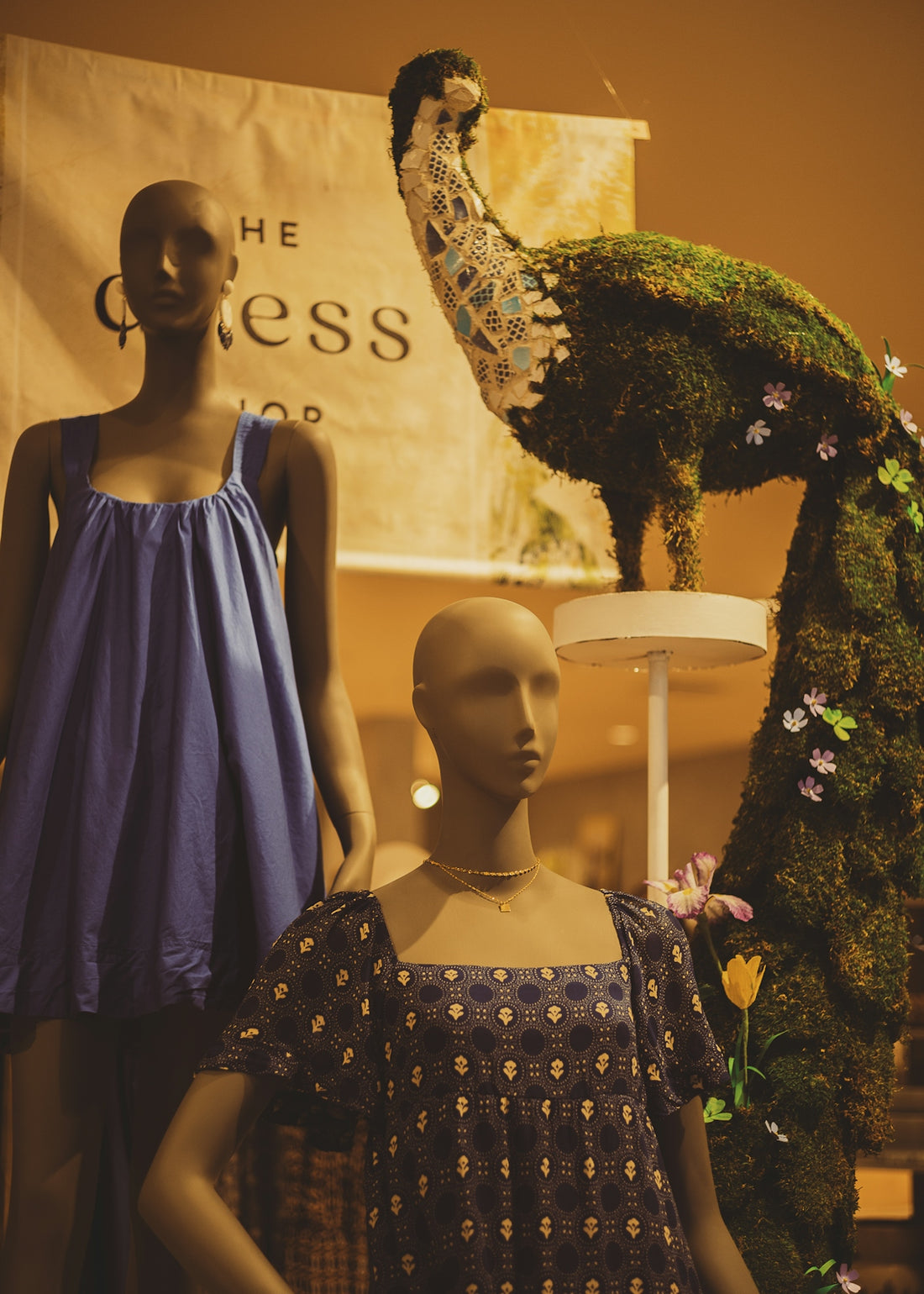a mannequin wearing a dress