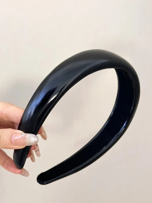 PU Leather Wide Headband - Oneira Fashions