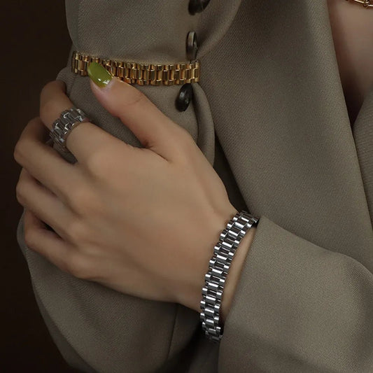 Titanium Steel Chain Bracelet - Oneira Fashions