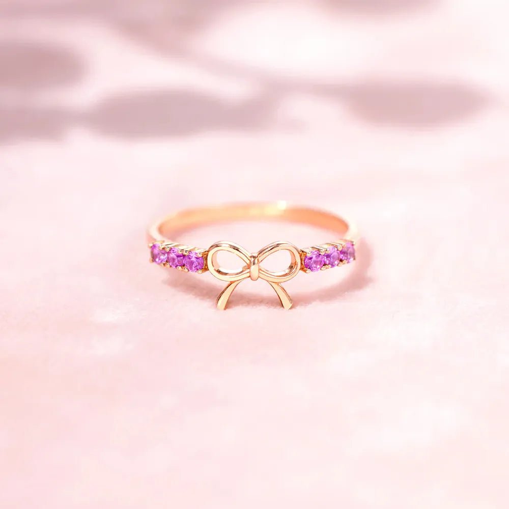 925 Sterling Silver Bow Ring - Oneira Fashions