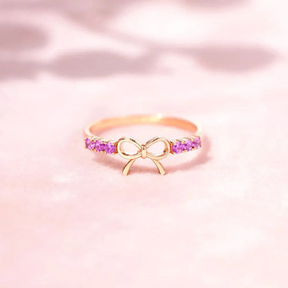 925 Sterling Silver Bow Ring - Oneira Fashions