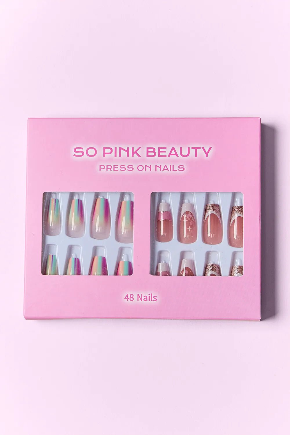 SO PINK BEAUTY Press On Nails 2 Packs - Oneira Fashions