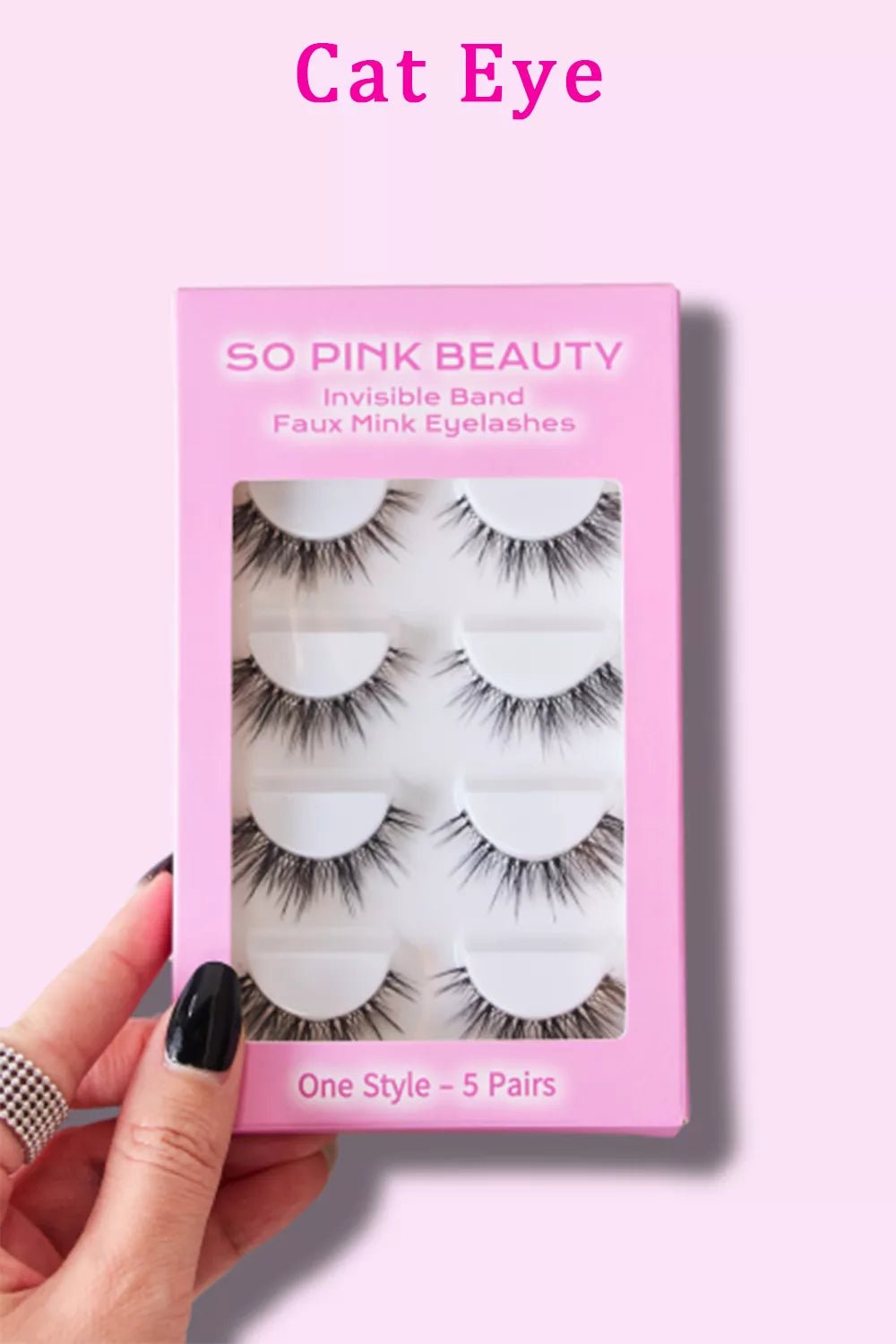 SO PINK BEAUTY Faux Mink Eyelashes 5 Pairs - Oneira Fashions