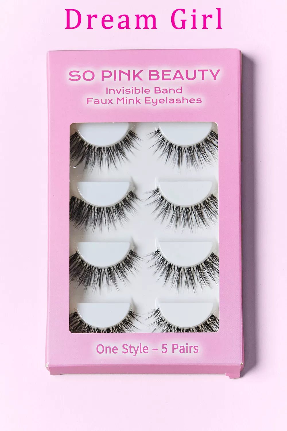 SO PINK BEAUTY Faux Mink Eyelashes 5 Pairs - Oneira Fashions