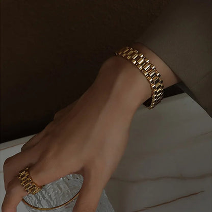 Titanium Steel Chain Bracelet - Oneira Fashions