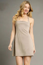 Umgee Crisscross Square Neck Active Dress - Oneira Fashions