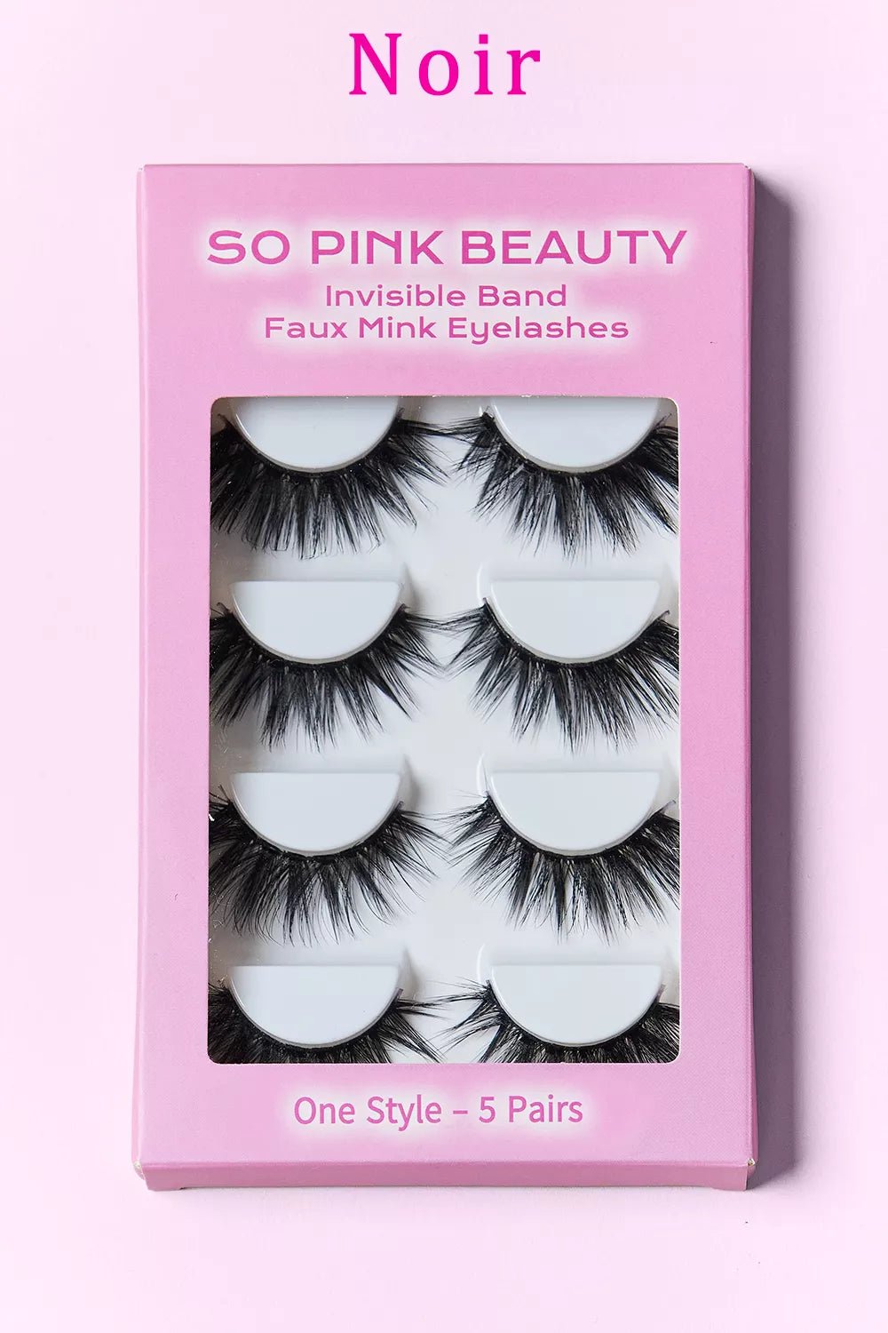 SO PINK BEAUTY Faux Mink Eyelashes 5 Pairs - Oneira Fashions
