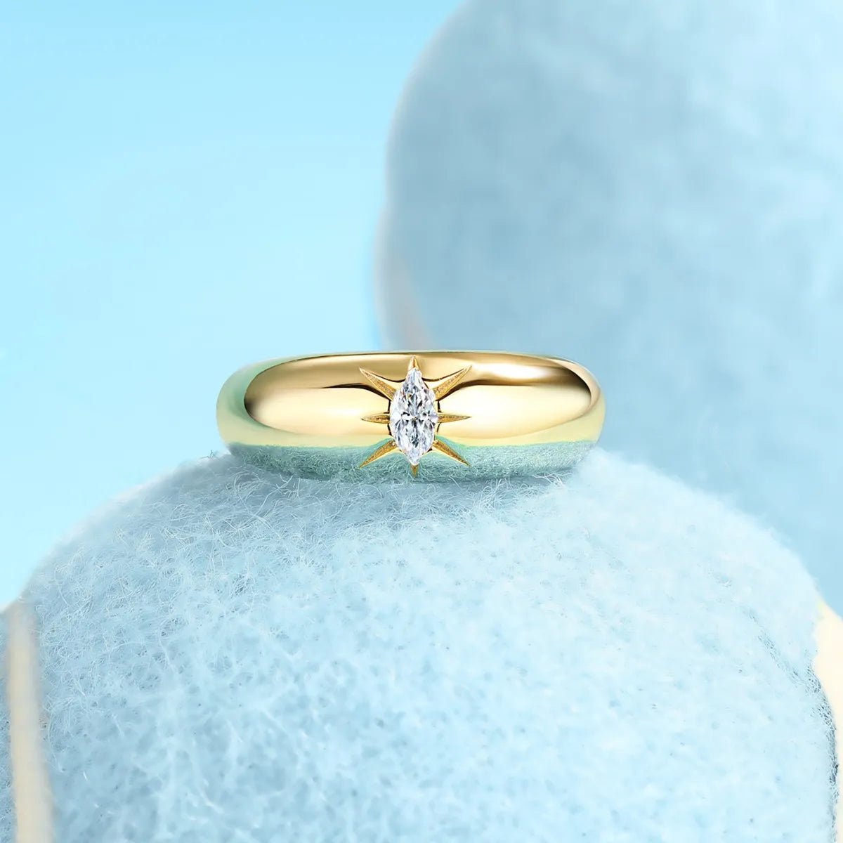 925 Sterling Silver Moissanite Ring - Oneira Fashions