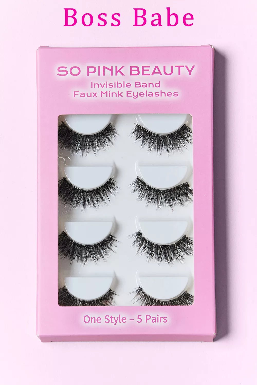 SO PINK BEAUTY Faux Mink Eyelashes 5 Pairs - Oneira Fashions