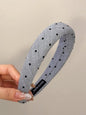 Polka Dot Polyester Wide Headband - Oneira Fashions