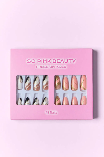 SO PINK BEAUTY Press On Nails 2 Packs - Oneira Fashions