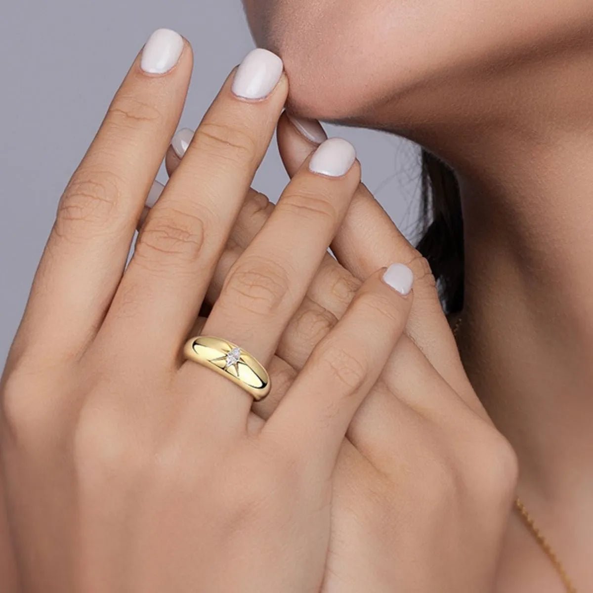 925 Sterling Silver Moissanite Ring - Oneira Fashions