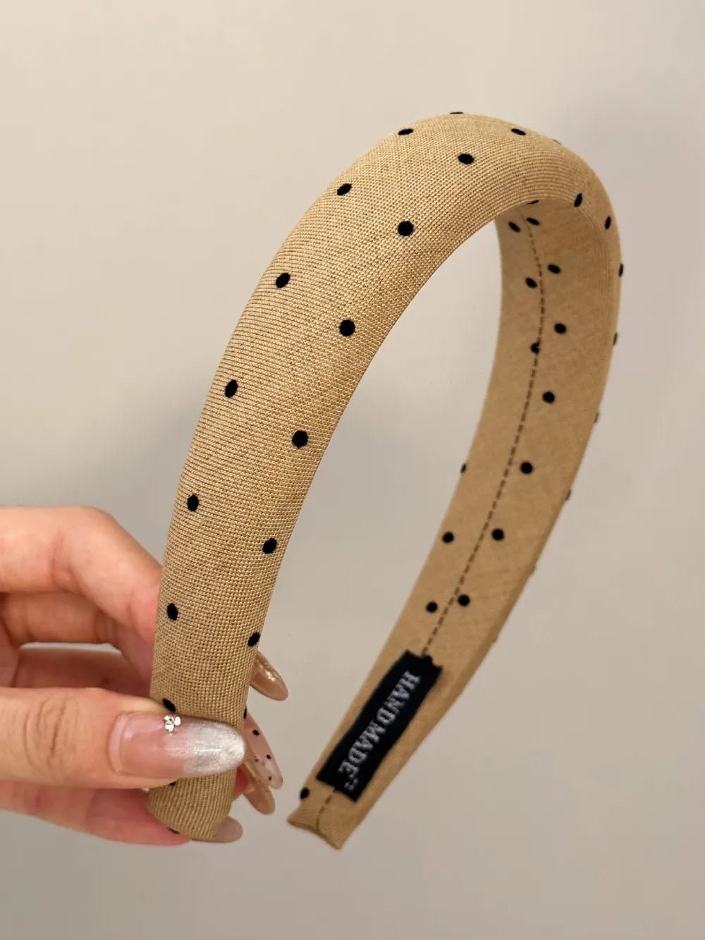 Polka Dot Polyester Wide Headband - Oneira Fashions
