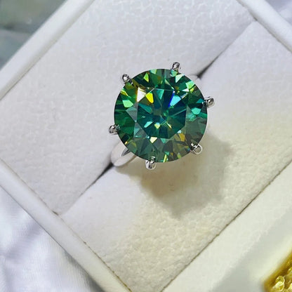 10 Carat Moissanite 925 Sterling Silver Ring - Oneira Fashions