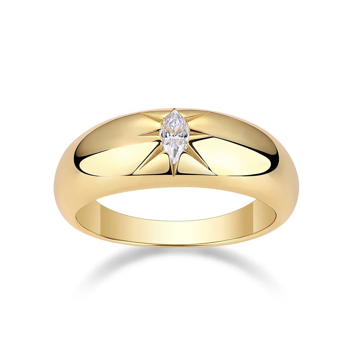 925 Sterling Silver Moissanite Ring - Oneira Fashions